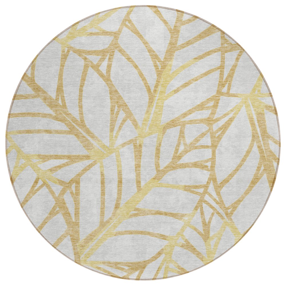 Chantille ACN741 Gold 8' x 8' Rug. Picture 1