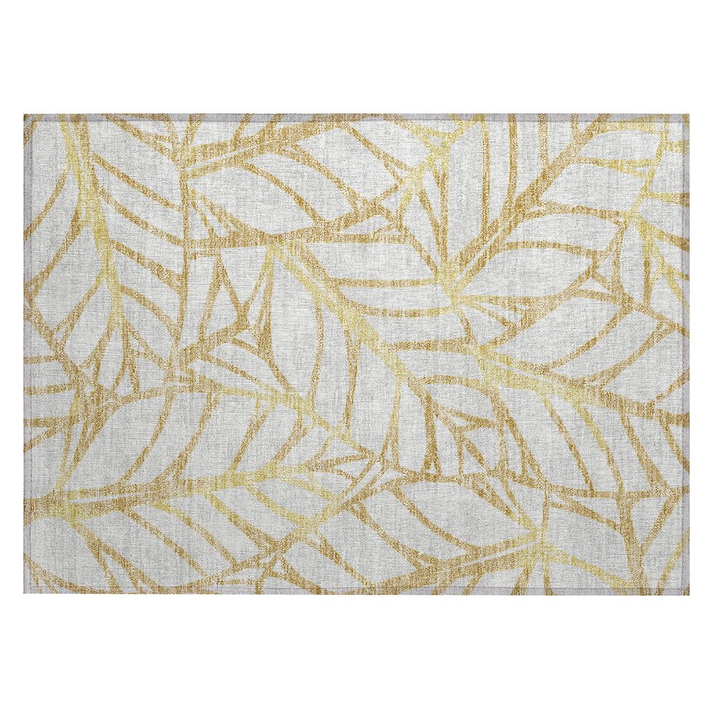 Chantille ACN741 Gold 1'8" x 2'6" Rug. Picture 1