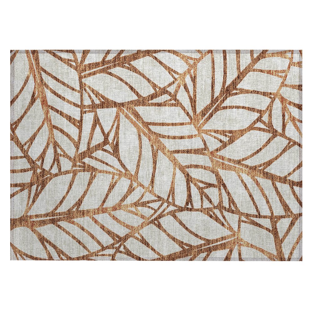 Chantille ACN741 Orange 1'8" x 2'6" Rug. Picture 1