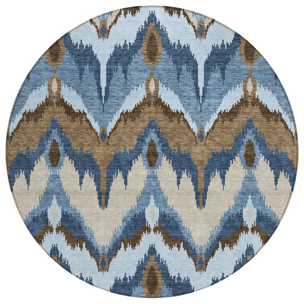Chantille ACN743 Blue 8' x 8' Rug. Picture 1