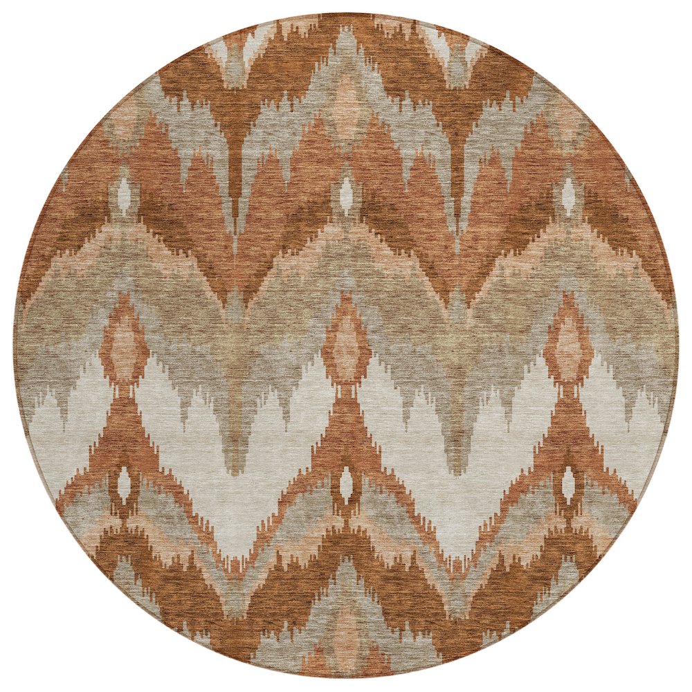 Chantille ACN743 Orange 8' x 8' Rug. Picture 1