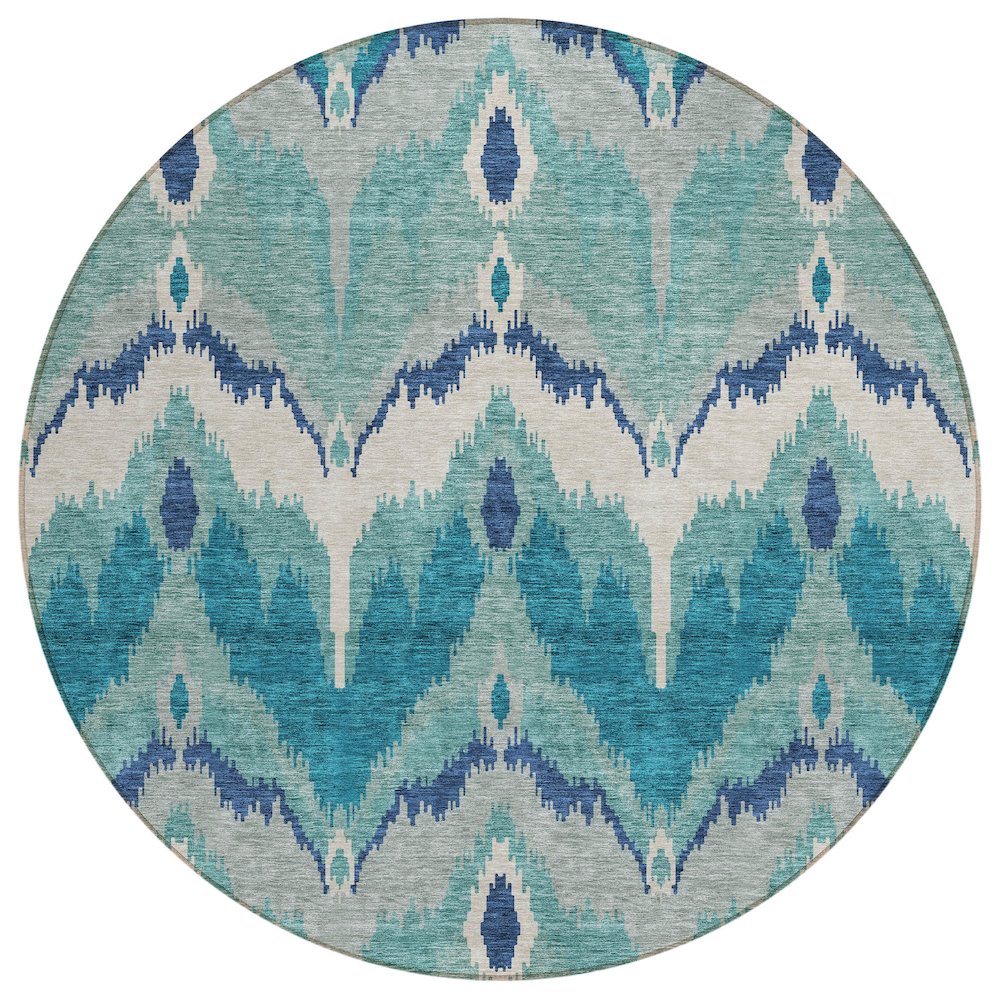 Chantille ACN743 Teal 8' x 8' Rug. Picture 1