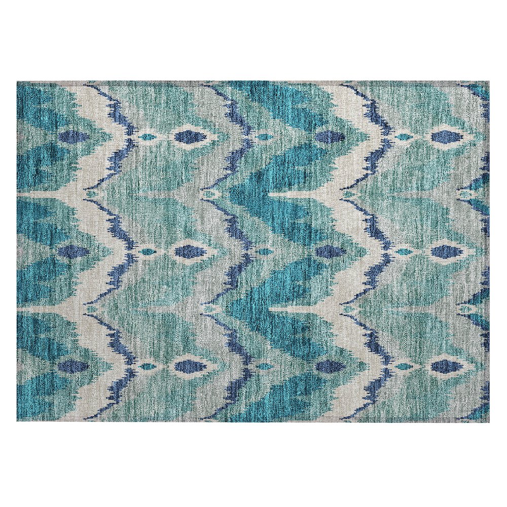 Chantille ACN743 Teal 1'8" x 2'6" Rug. Picture 1