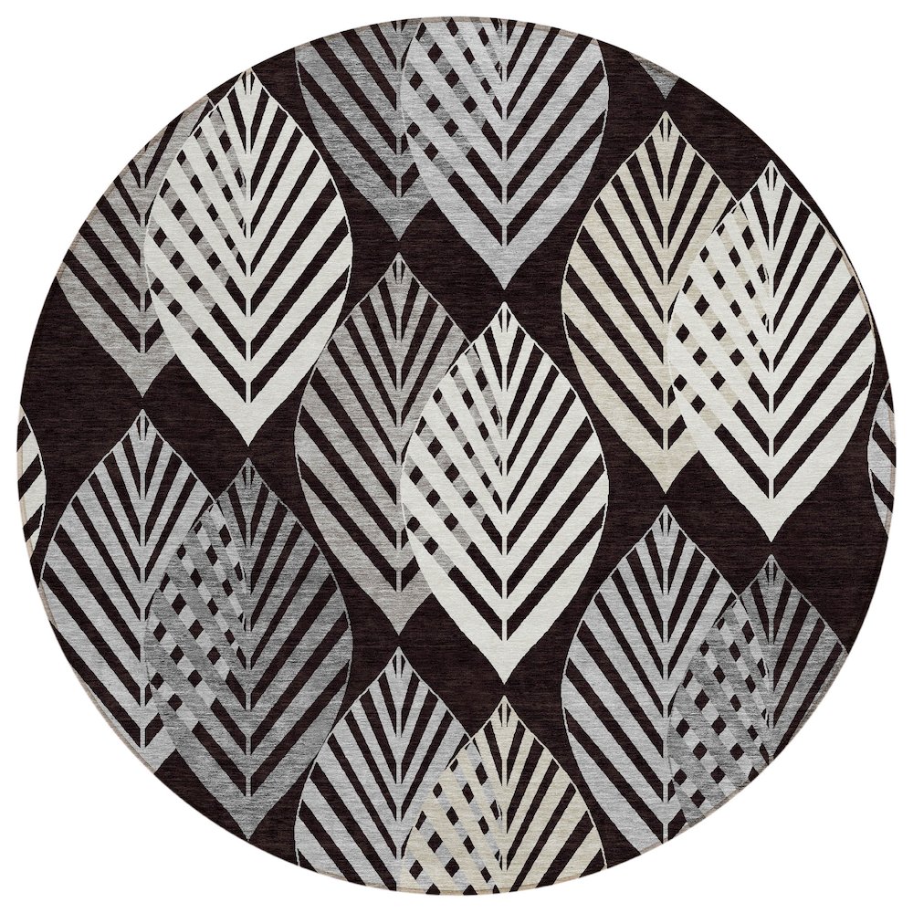 Chantille ACN744 Black 8' x 8' Rug. Picture 1
