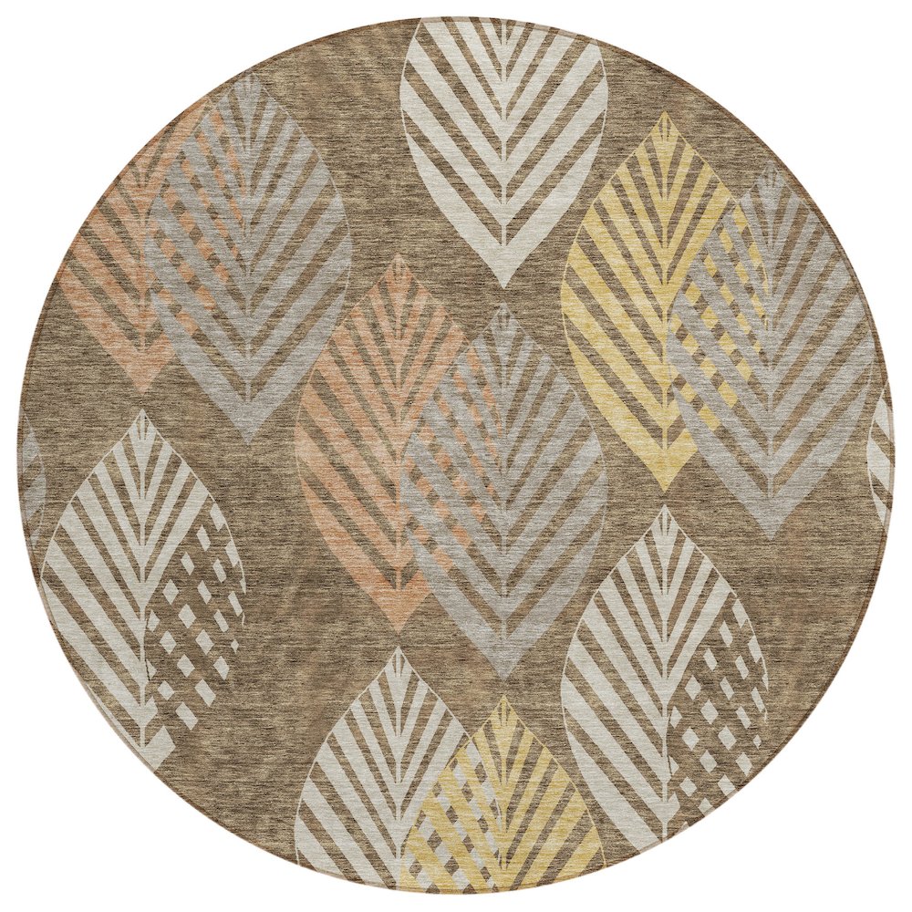 Chantille ACN744 Brown 8' x 8' Rug. Picture 1