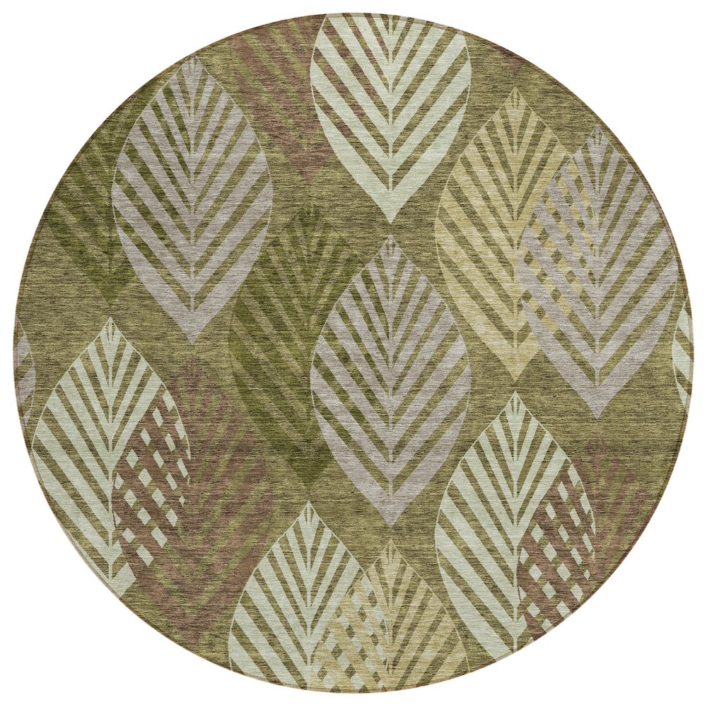 Chantille ACN744 Green 8' x 8' Rug. Picture 1
