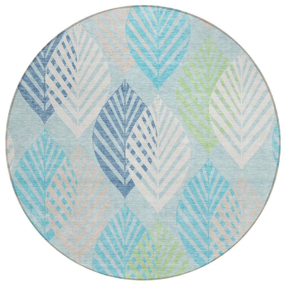 Chantille ACN744 Teal 8' x 8' Rug. Picture 1