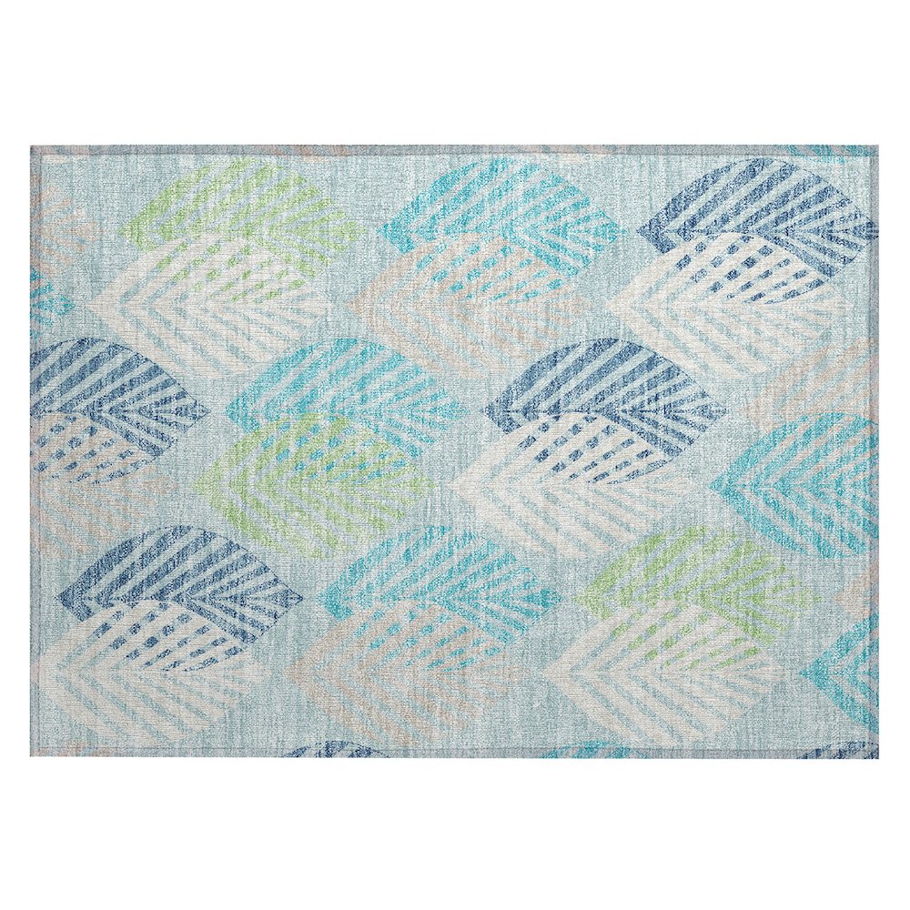 Chantille ACN744 Teal 1'8" x 2'6" Rug. Picture 1