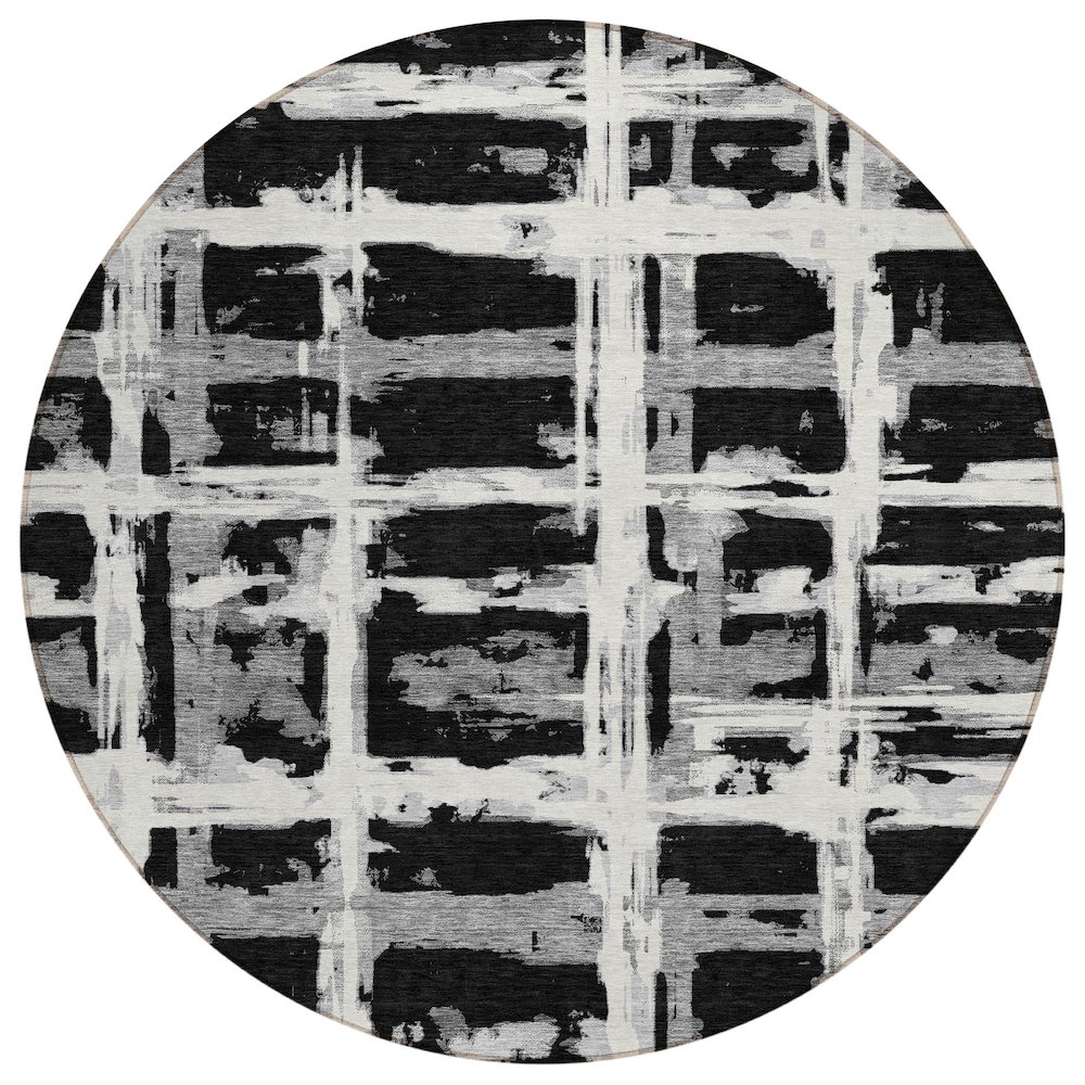 Chantille ACN745 Black 8' x 8' Rug. Picture 1