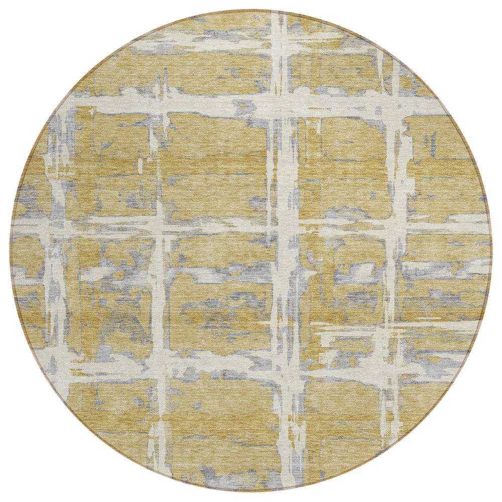 Chantille ACN745 Gold 8' x 8' Rug. Picture 1
