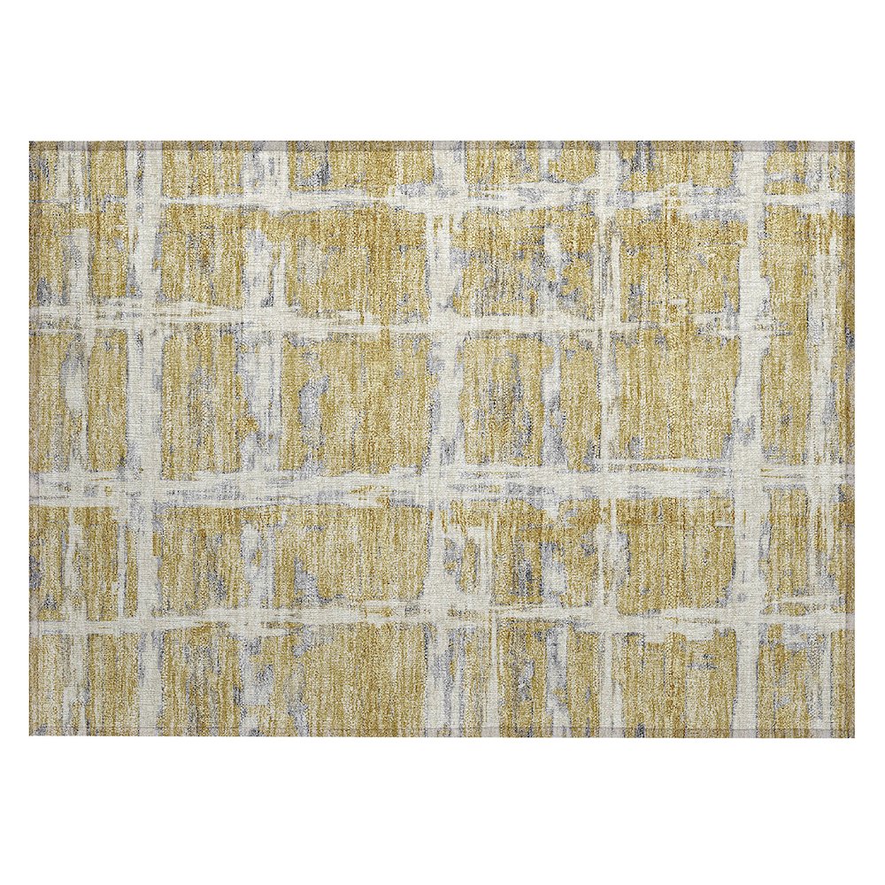 Chantille ACN745 Gold 1'8" x 2'6" Rug. Picture 1