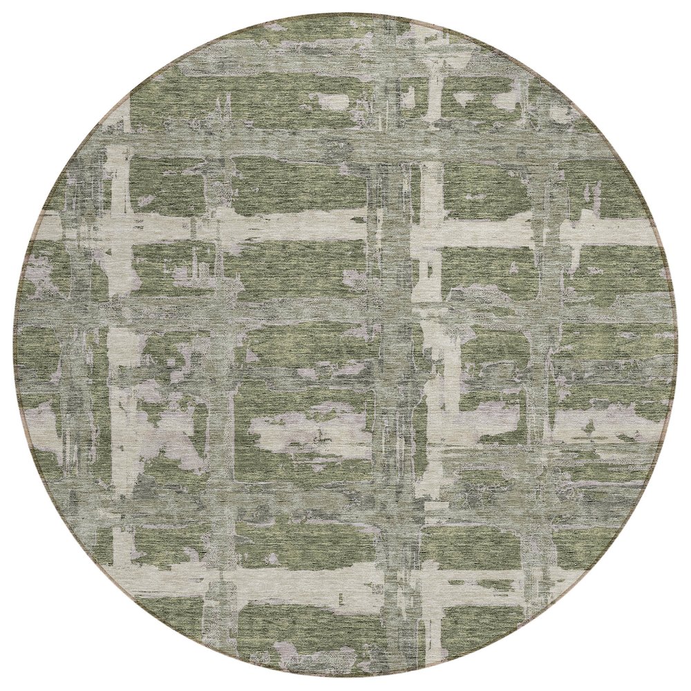 Chantille ACN745 Green 8' x 8' Rug. Picture 1