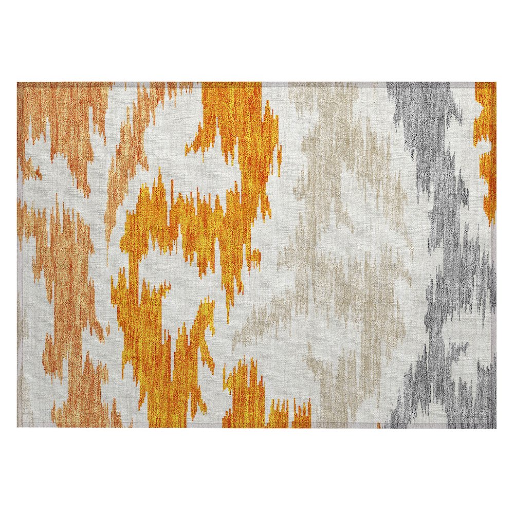 Chantille ACN746 Orange 1'8" x 2'6" Rug. Picture 1