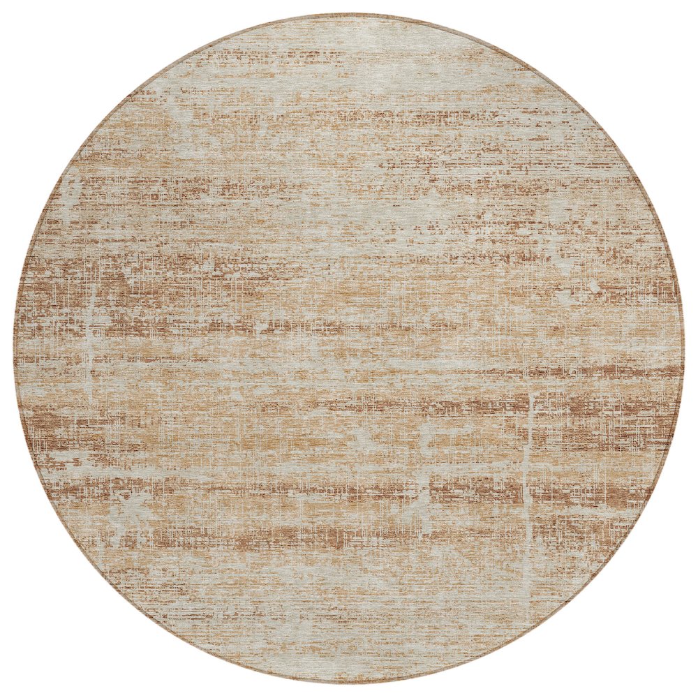 Chantille ACN747 Orange 8' x 8' Rug. Picture 1