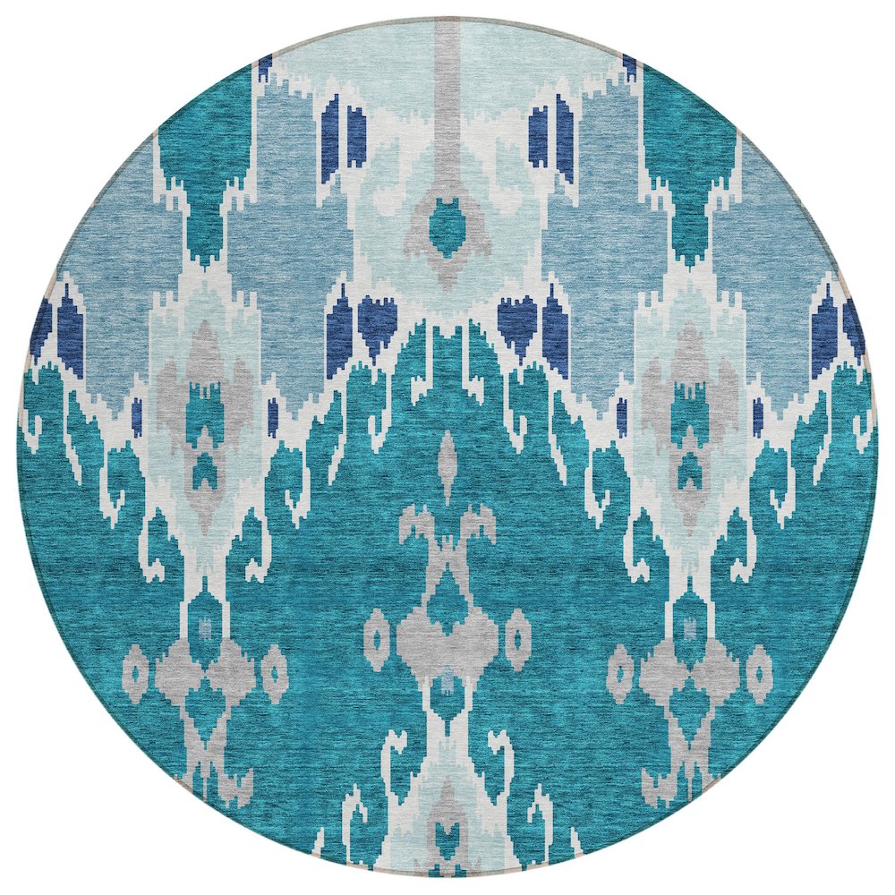 Chantille ACN748 Teal 8' x 8' Rug. Picture 1