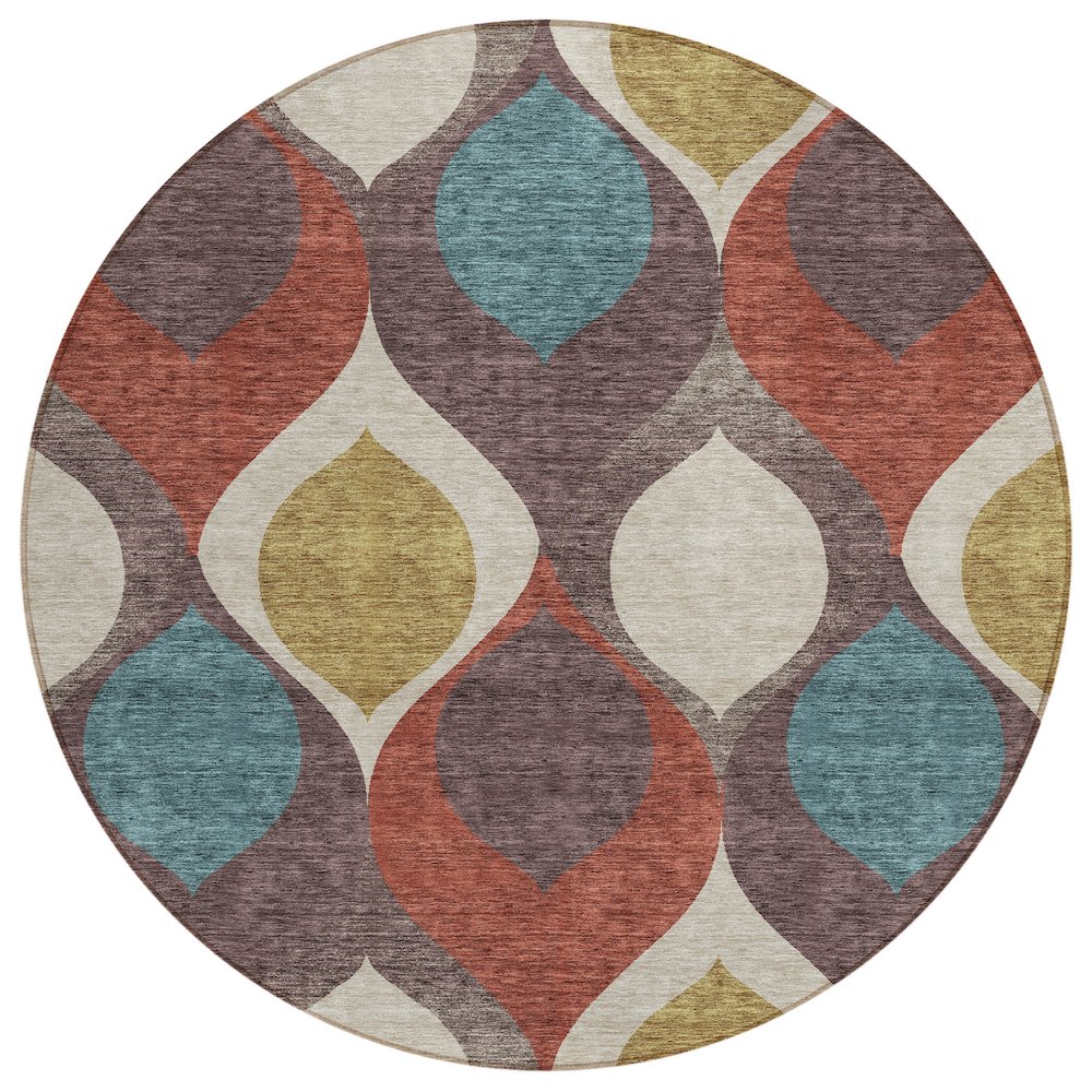 Chantille ACN749 Brown 8' x 8' Rug. Picture 1