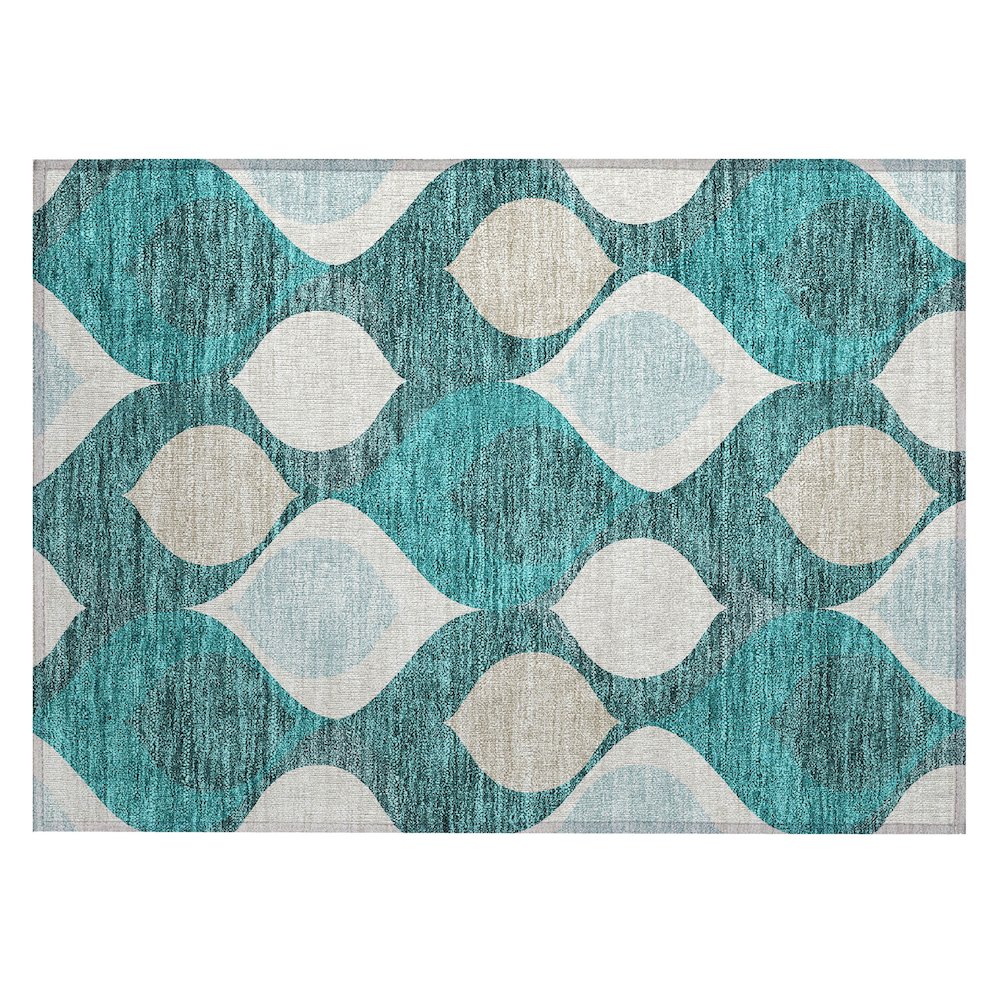 Chantille ACN749 Teal 1'8" x 2'6" Rug. Picture 1