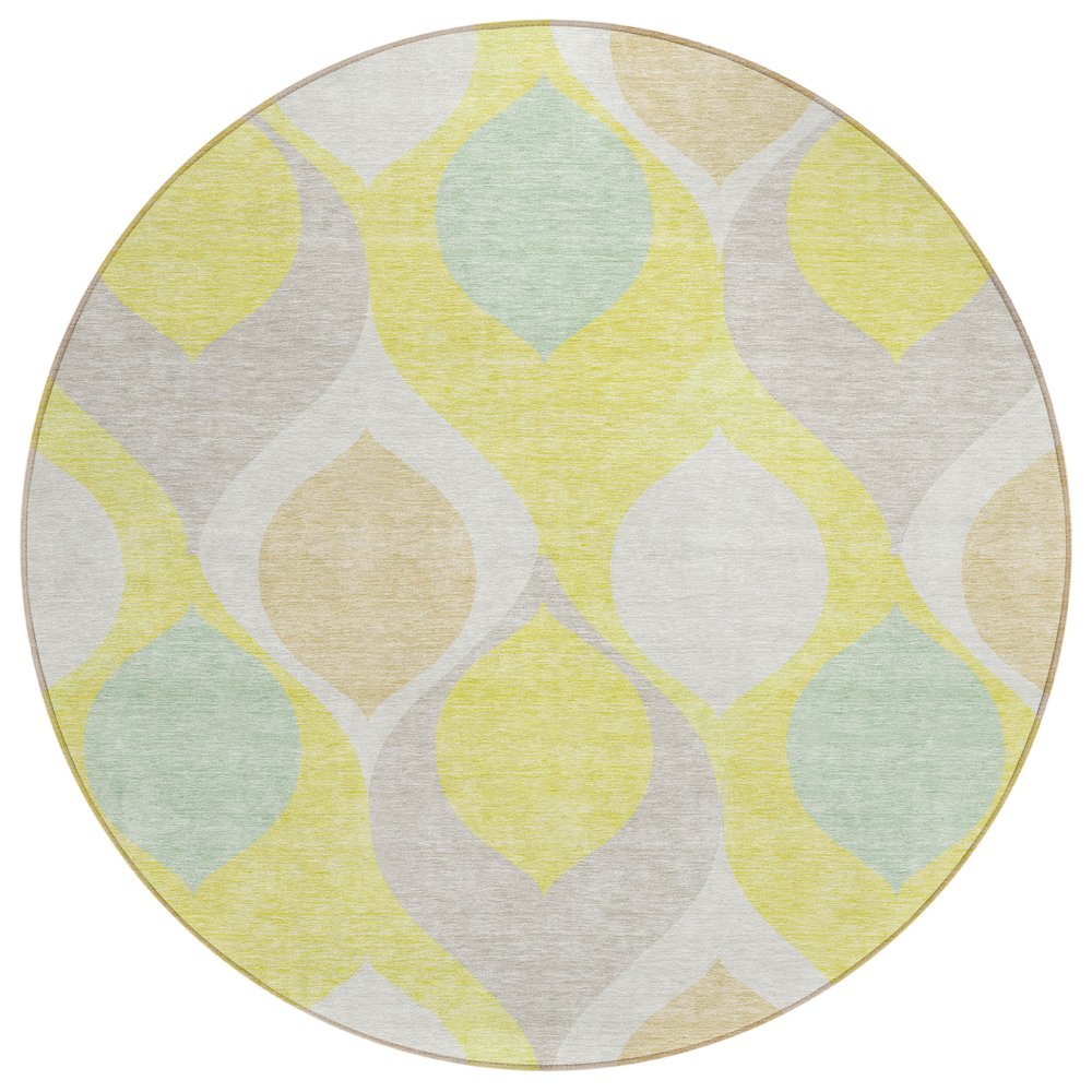 Chantille ACN749 Gold 8' x 8' Rug. Picture 1