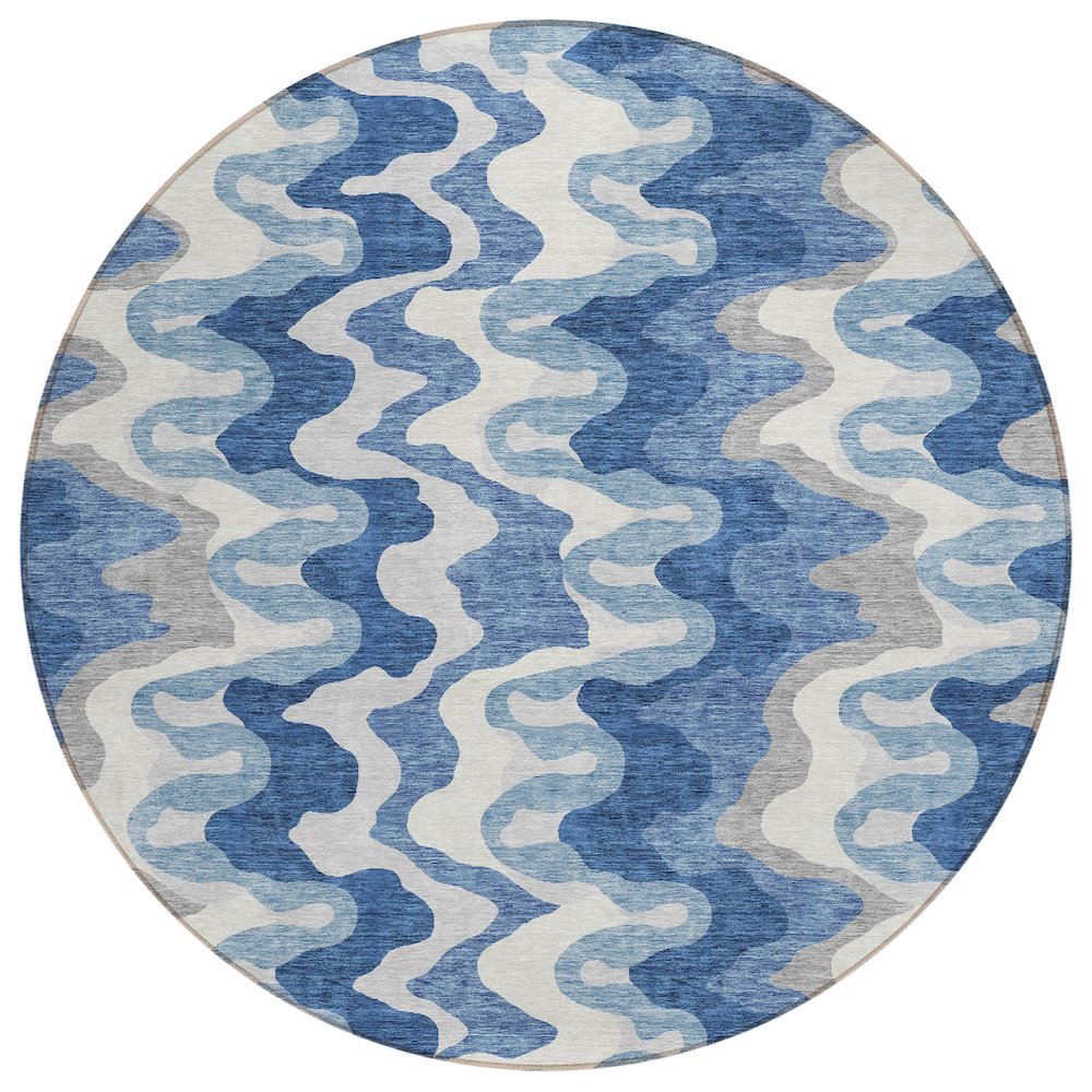 Chantille ACN750 Blue 8' x 8' Rug. Picture 1
