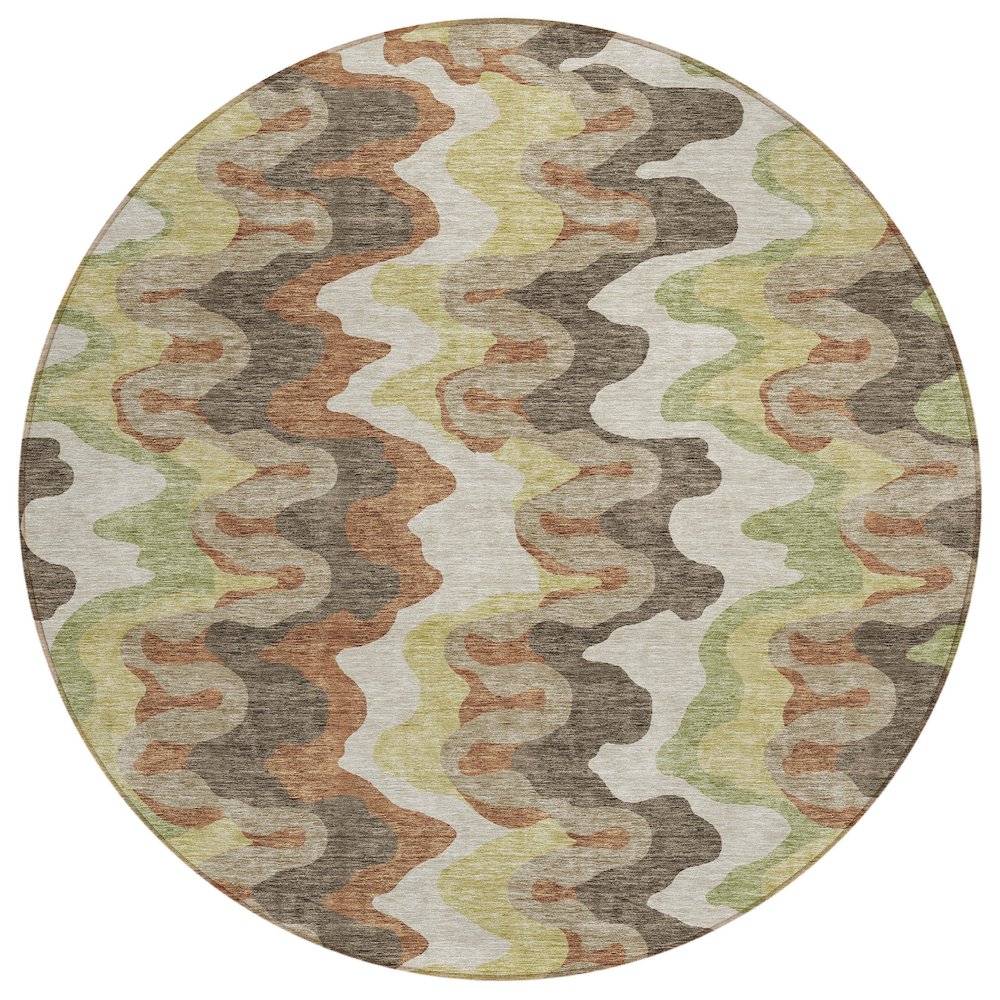 Chantille ACN750 Brown 8' x 8' Rug. Picture 1
