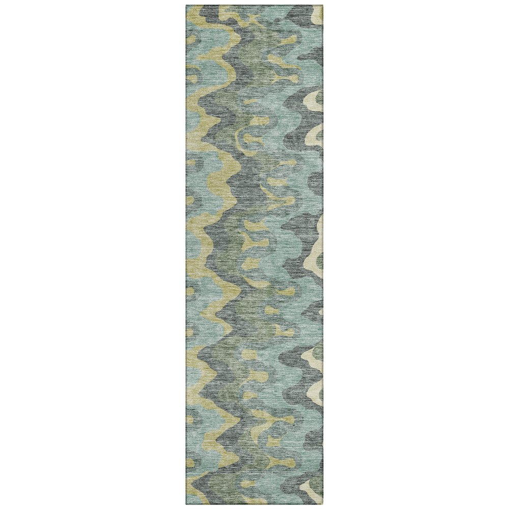 Chantille ACN750 Green 2'3" x 7'6" Rug. Picture 1