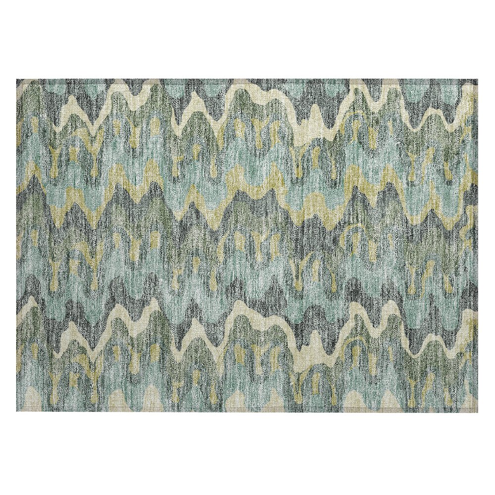 Chantille ACN750 Green 1'8" x 2'6" Rug. Picture 1