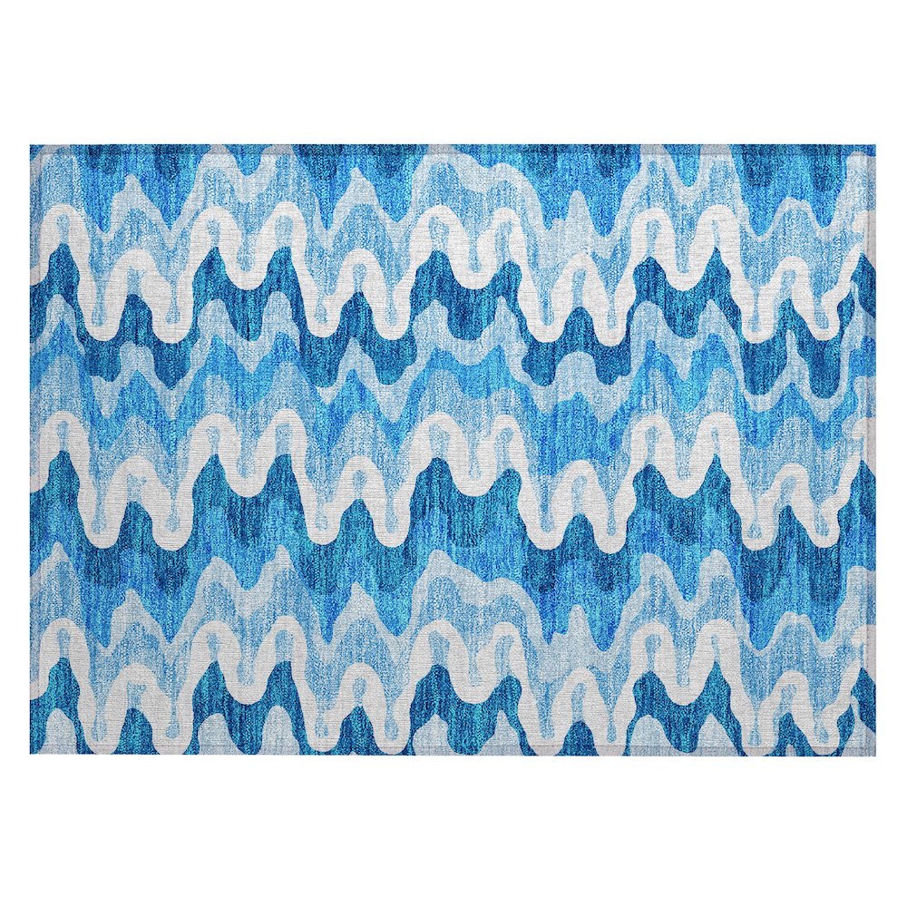 Chantille ACN750 Blue 1'8" x 2'6" Rug. Picture 1
