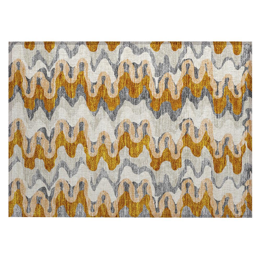 Chantille ACN750 Orange 1'8" x 2'6" Rug. Picture 1