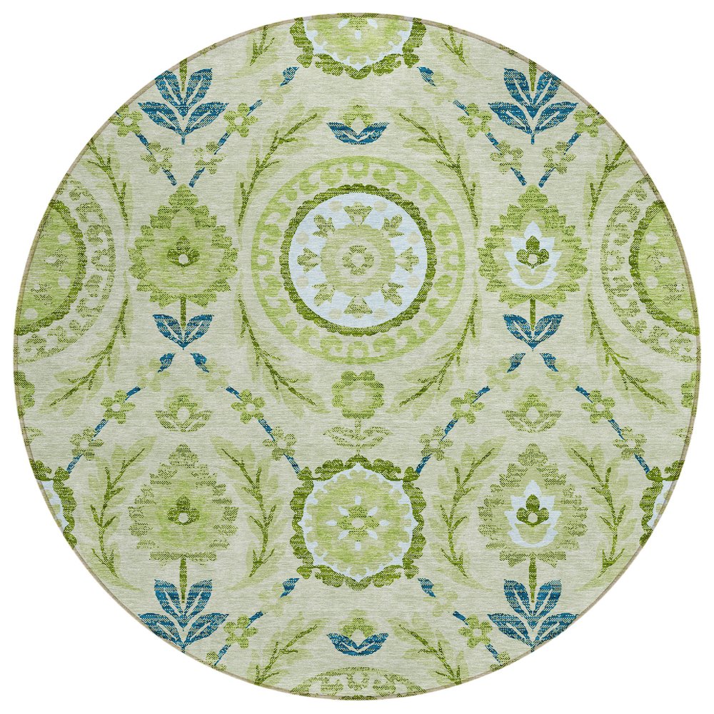 Chantille ACN751 Green 8' x 8' Rug. Picture 1