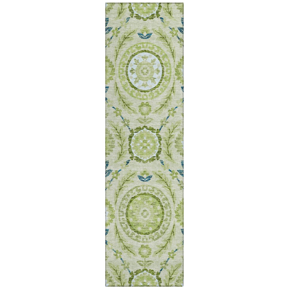 Chantille ACN751 Green 2'3" x 7'6" Rug. Picture 1