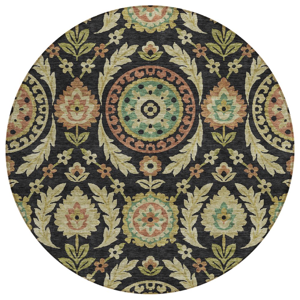 Chantille ACN751 Black 8' x 8' Rug. Picture 1