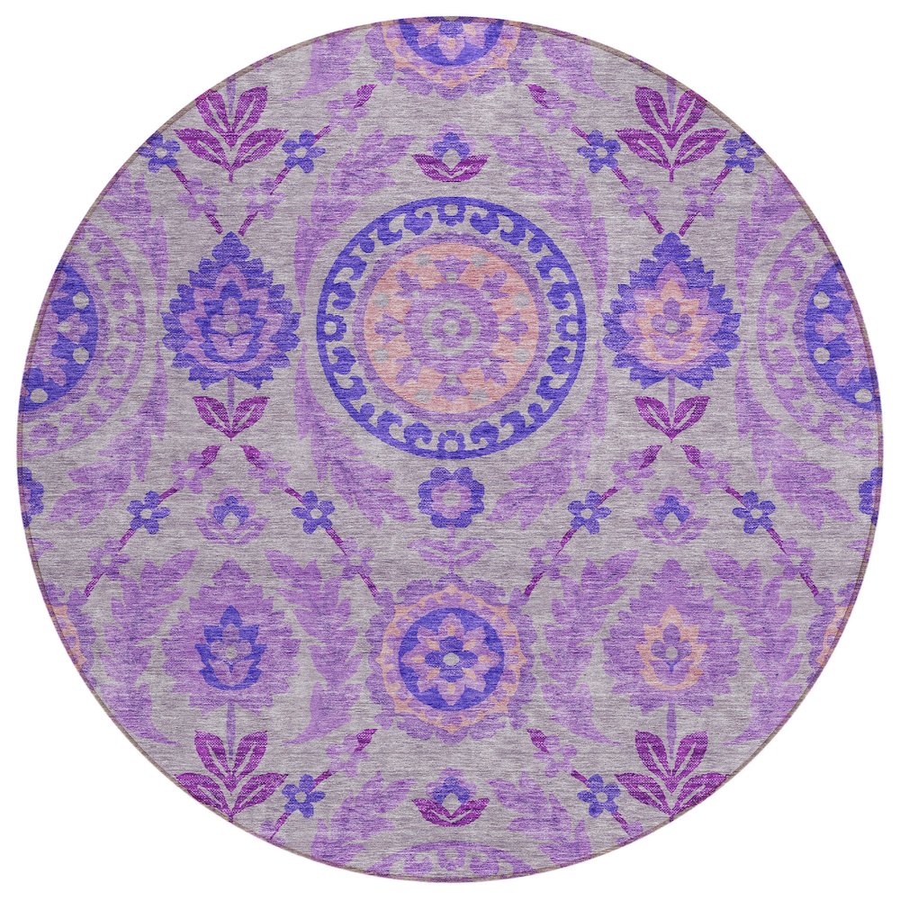 Chantille ACN751 Purple 8' x 8' Rug. Picture 1