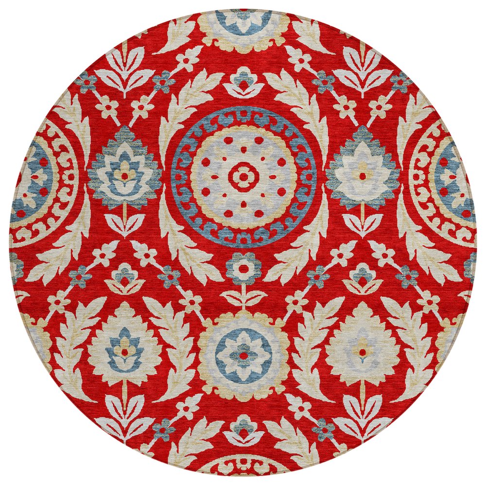 Chantille ACN751 Red 8' x 8' Rug. Picture 1