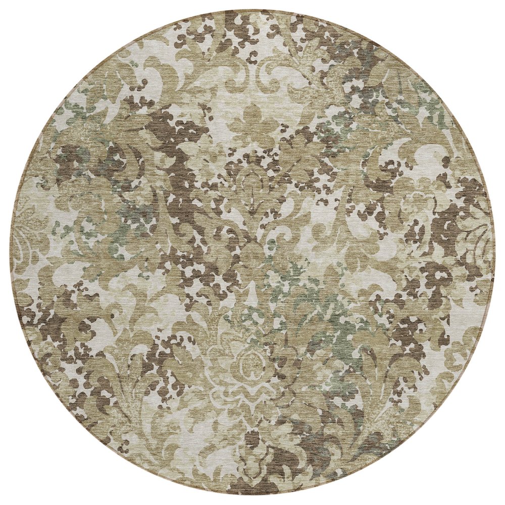 Chantille ACN752 Brown 8' x 8' Rug. Picture 1