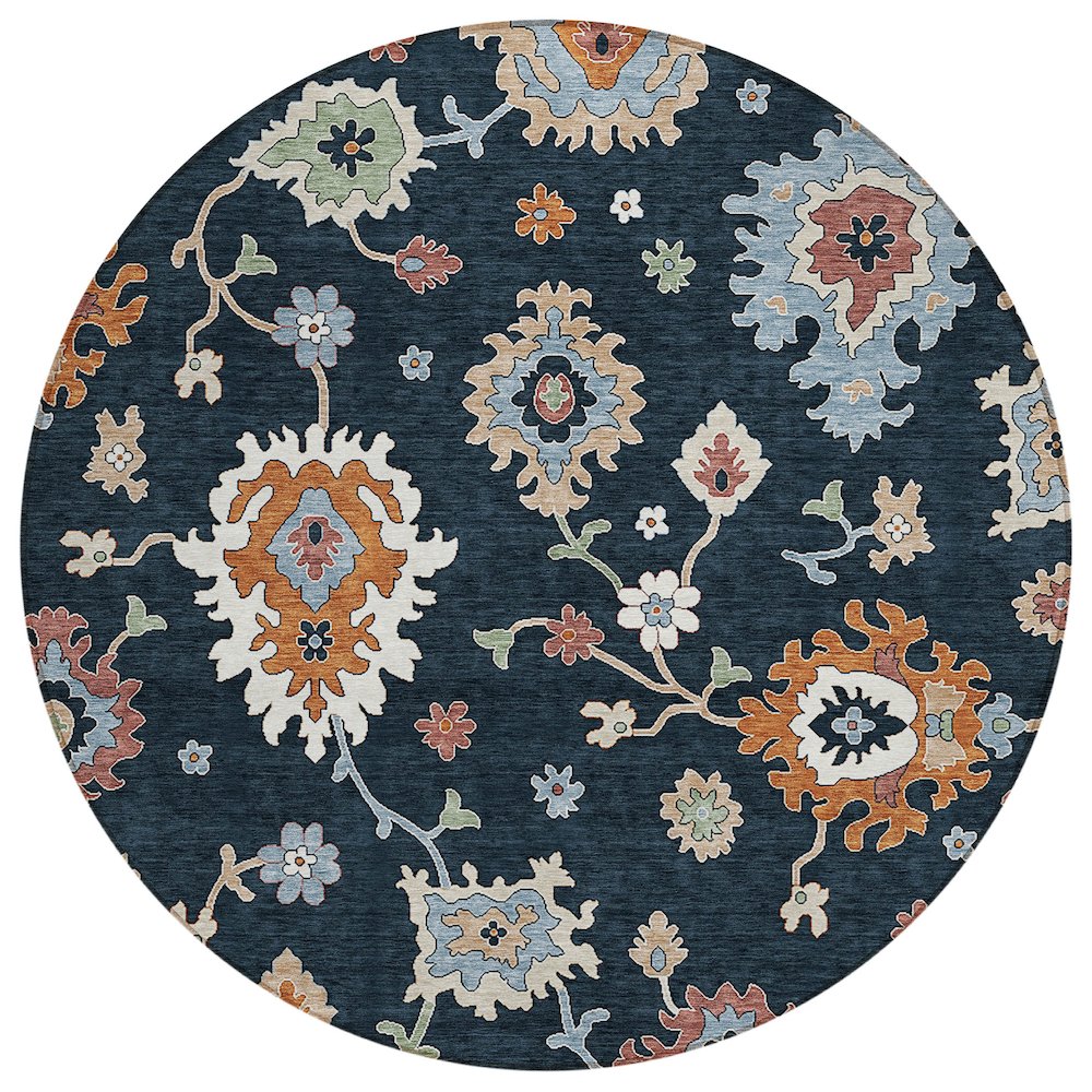 Chantille ACN753 Black 8' x 8' Rug. Picture 1