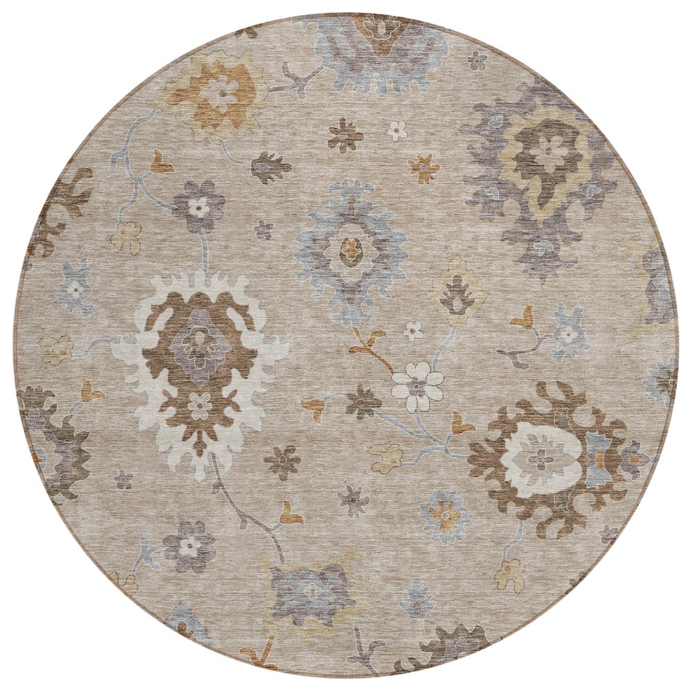 Chantille ACN753 Brown 8' x 8' Rug. Picture 1