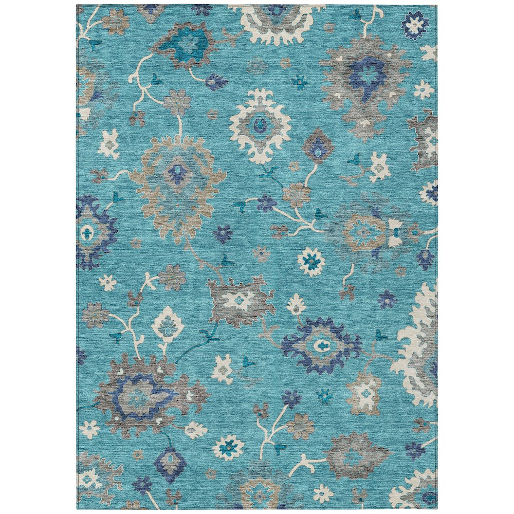 Chantille ACN753 Teal 2'6" x 3'10" Rug. Picture 1