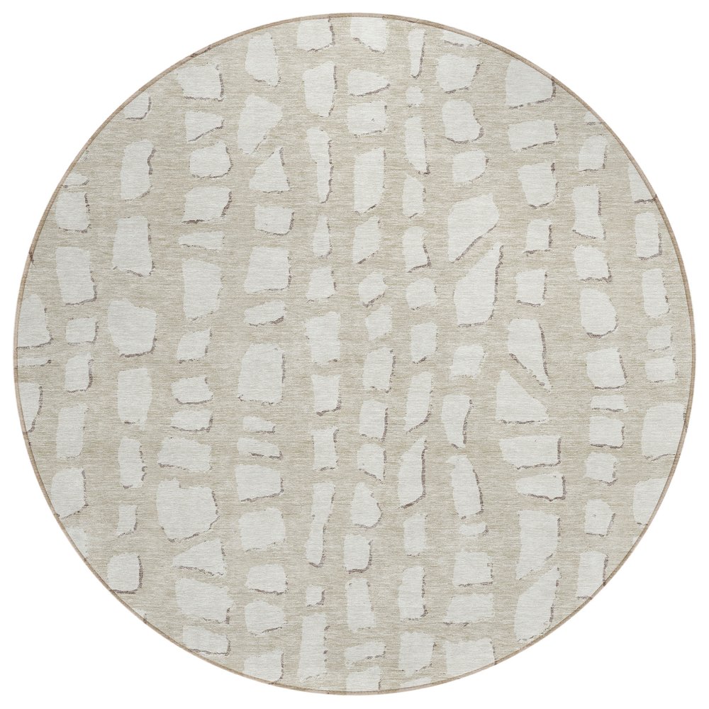 Chantille ACN754 Brown 8' x 8' Rug. Picture 1