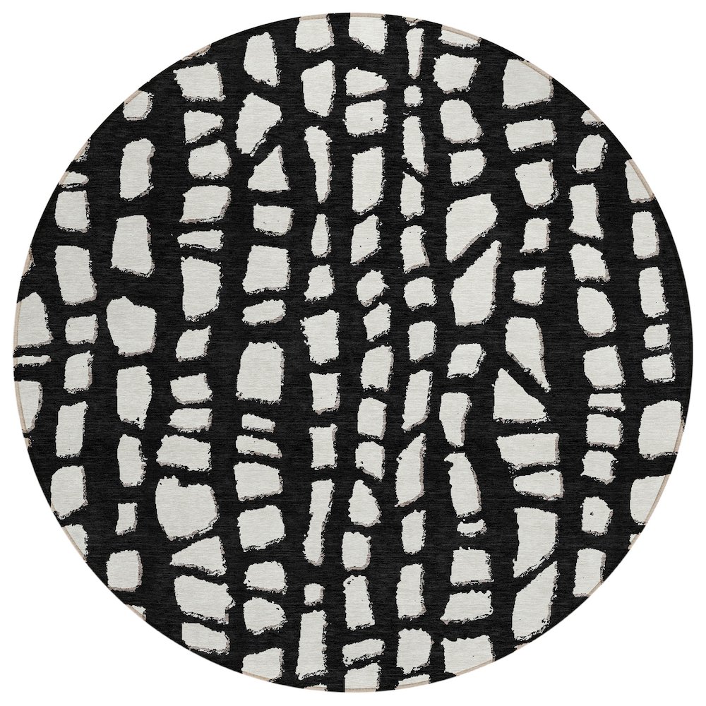 Chantille ACN754 Black 8' x 8' Rug. Picture 1