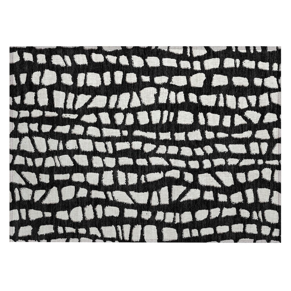 Chantille ACN754 Black 1'8" x 2'6" Rug. Picture 1