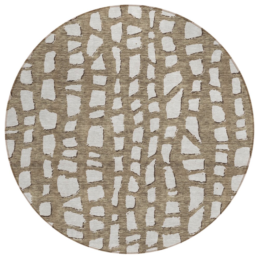Chantille ACN754 Brown 8' x 8' Rug. Picture 1