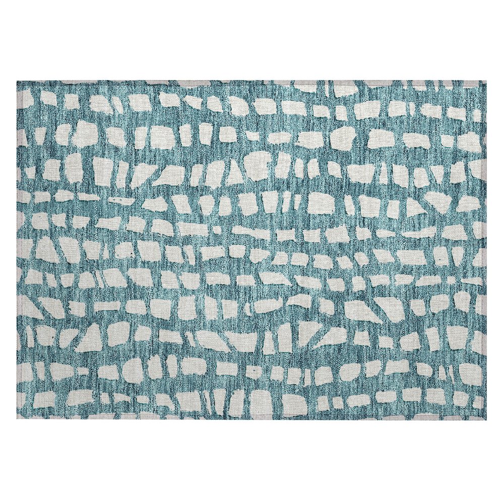 Chantille ACN754 Teal 1'8" x 2'6" Rug. Picture 1