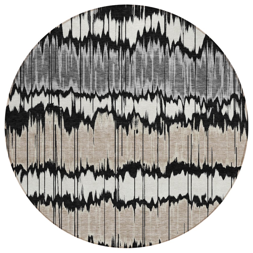 Chantille ACN755 Black 8' x 8' Rug. Picture 1
