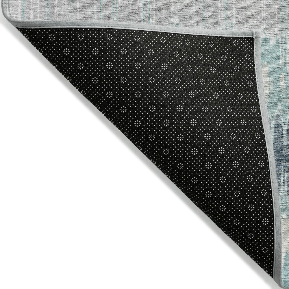 Chantille ACN755 Teal 1'8" x 2'6" Rug. Picture 2