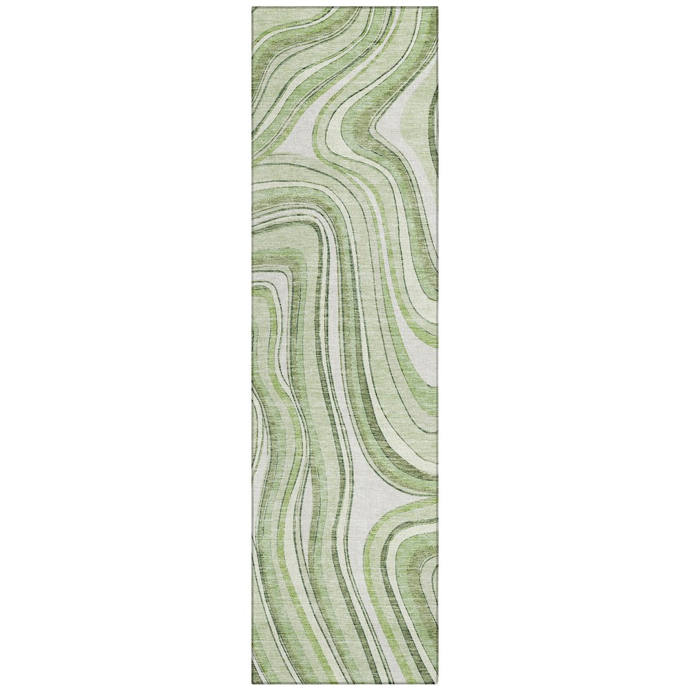 Chantille ACN756 Green 2'3" x 7'6" Rug. Picture 1