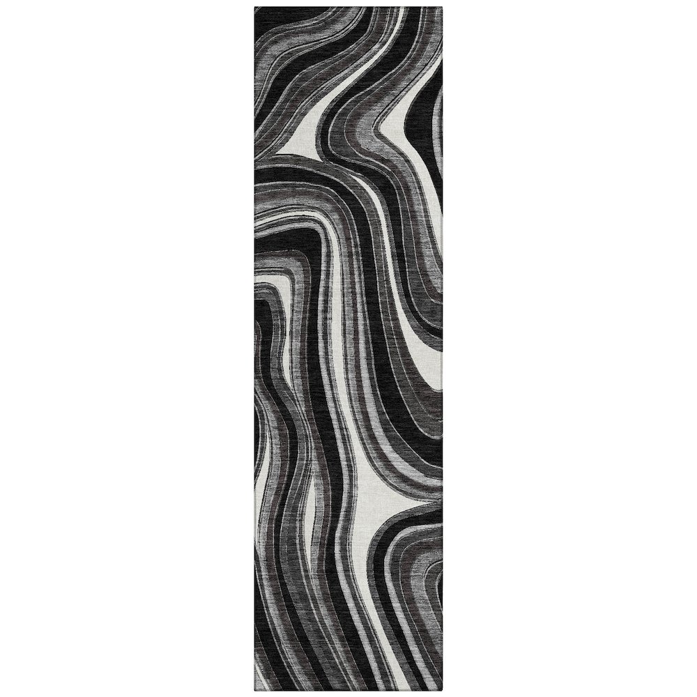 Chantille ACN756 Black 2'3" x 7'6" Rug. Picture 1