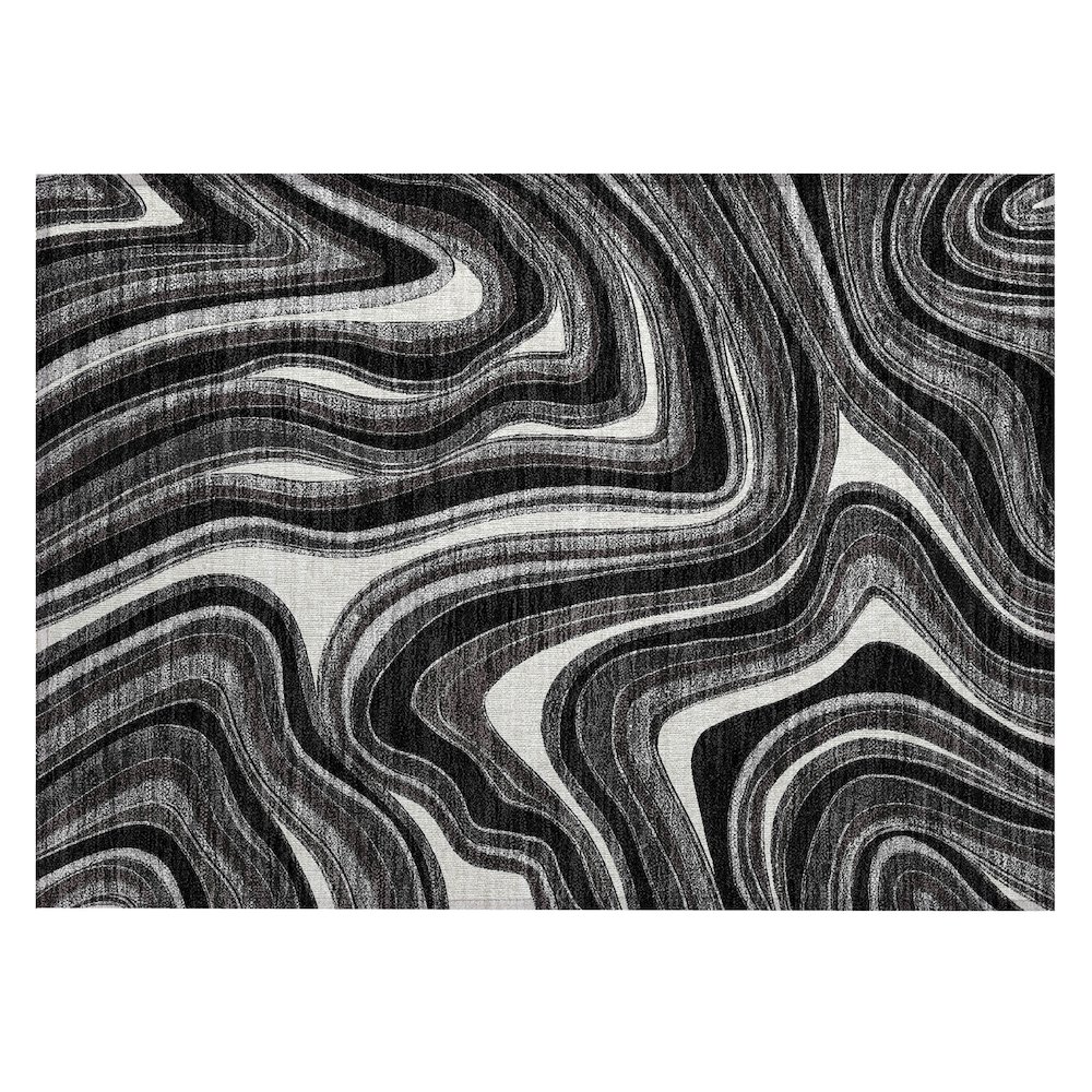 Chantille ACN756 Black 1'8" x 2'6" Rug. Picture 1