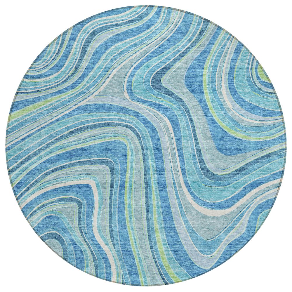 Chantille ACN756 Blue 8' x 8' Rug. Picture 1