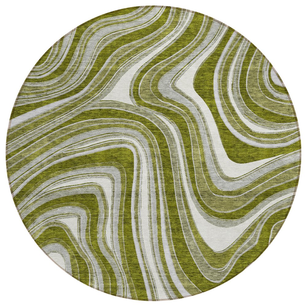 Chantille ACN756 Green 8' x 8' Rug. Picture 1