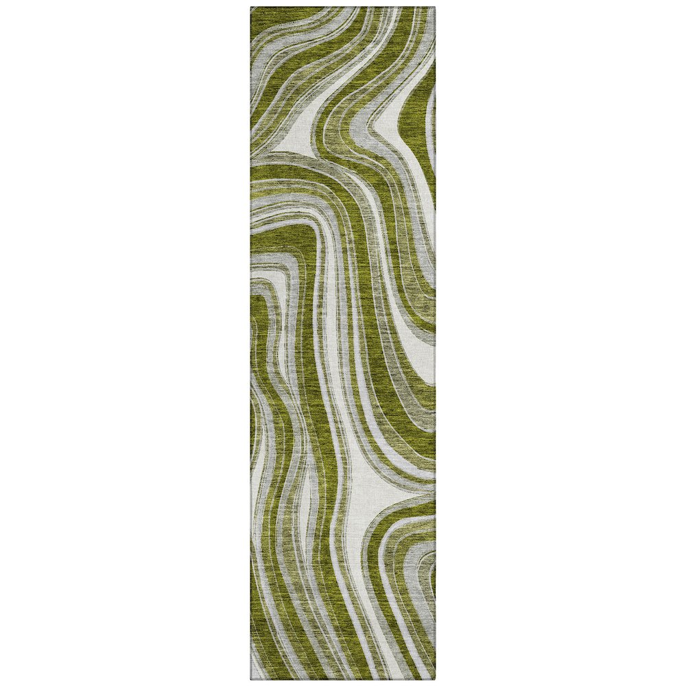 Chantille ACN756 Green 2'3" x 7'6" Rug. Picture 1